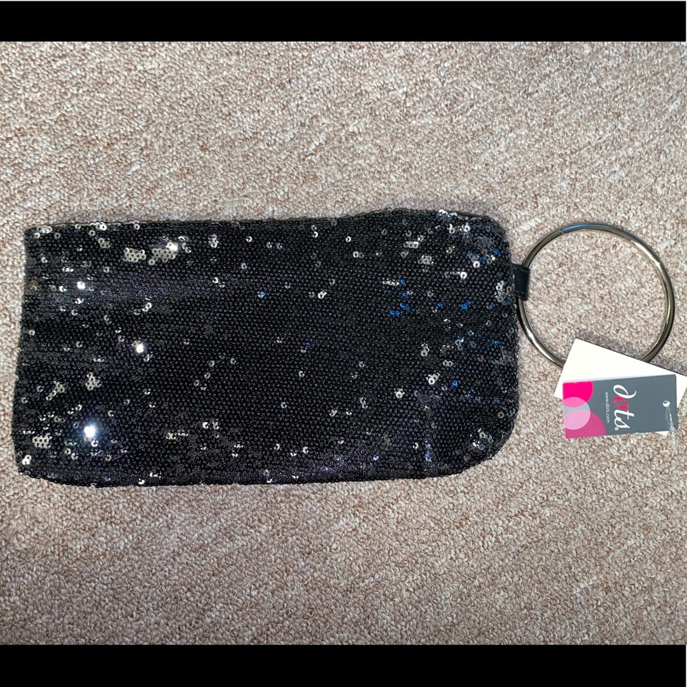 Sequined wristlet
